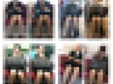 【あの人気作品をもう一度】4名の美人リクスー女子大生のエロ過ぎるミニスカ対面パンスト美脚11