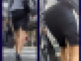 【025】グレージャケット営業系OLのタイスカ階段登りをガッチリ補足！