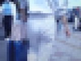スウェットのセットアップで歩く美女の美巨尻がイヤらしい