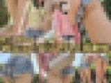 【番外編:Ｗ尻露出】姪っ子姉妹のＷショーパンで露出散歩?はしゃぎまくる姉妹の美尻＆美脚をＷ堪能?