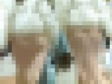 美＊パンティーライン通信＊驚愕のピンクマーメイドスカ?薄すぎる生地に透けるPライン編