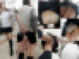 【再販】鬼畜スカートめくり49 めくられ透白P丸出し！透けブラも拝めた美少女晒し上げ9連続めくり