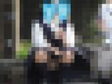 （再販）制服姿の可愛いコを発見！！（ＦＨＤ）大変です！！パンツが見えてますよ１７