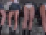 青チェ ダブルパンチラ（1）ミニスカ2人組のパンツ盗撮編