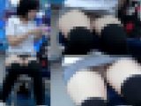 【再販】GCにてモロにPが見えちゃってるロリ娘の無防備パンチラ盗撮動画（Full HD）