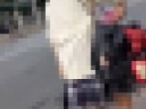 【放課後の眺め16】お団子ヘアの可愛いＪＫはたわわなオッパイ！