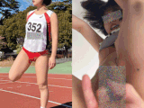 女性陸上選手盗撮チカン⑥　2023年船●陸上競技記録会≪競技場トイレイラマ→生入れ膣射、筋肉尻チカン≫