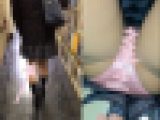 【3点セット】通学中の制服女子は隙だらけ?めくっても気づかないピュアなお年頃?