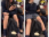 S級制服美女のエロ過ぎる対面ミニスカ生脚530