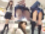 【再販】生足美脚生パンツが丸見え制服美少女のエロ過ぎる店内盗撮生パンチラ動画