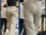 【166】ぴちぴちなタイトパンツでヒップを見せつけるOLさん！