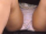 可愛い綿パンツ丸見え