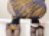 【黒ストおろして・・仕事中のドキドキパンチラ?M字で見せつけ?】