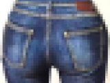 ストレッチなし?ガチガチジーンズのお尻?