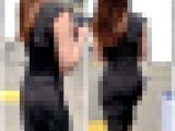 【再販】【OLシリーズ】漆黒のピッタリエロワンピースを着た肉尻ライン丸見えOL【144】