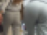 OL尻専科28＊グレーパンツを綺麗に穿きこなす長身美形OLの堪らない尻