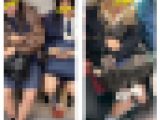 3名の制服美女のエロ過ぎる真上からのミニスカ生脚545