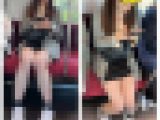15分の長編シリーズ730 ミニスカからエロい脚に大暴発！S級美人お姉さんの真上・対面からのエロ過ぎる生脚美脚