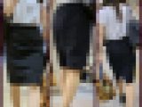 【198】長身の夏服OLさんをバック、サイド、フロントから！