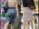 【207】カジュアル系OLさんのタイトスカート2人分！