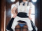 パンチラメイドさん　その2　黒髪メイドさん