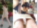 【再販】色気ムンムンお姉さん＆生足美脚制服女子を前後から狙ったパンチラ動画（Full HD）
