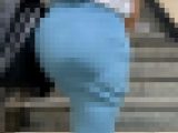 【再販】【OLシリーズ】ブルーのスカートを履いた若干ギャルっぽい女！でも肉尻最高！【218】