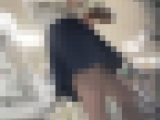 ◎ローアングル＃112  白肌ちょいポチャ体型JKの白いパンチラ