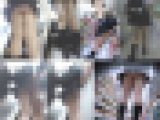 【触り有】JKパンチラ盗撮　デカ尻スカートめくりからのお触り　逃走　駅員ダッシュ
