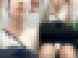 (電車対面）(顔出し)スマホでお顔を隠せてる？…でも…下から可愛いお顔と…無防備な▼ぞーんを執拗にのぞかれちゃった…OLお姉さん