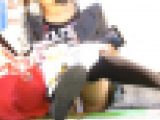 【再販】地べたに座ってパンチラする女の子