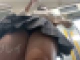 ◎ローアングル＃116  巨乳JKのフロント逆さ撮り、小柄JKのセクシーパンチラ、
