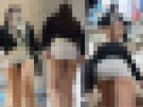 【4K】超ミニで肉感あふれる下尻丸見えのお姉さん