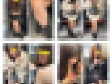 21分の脚フェチ608  電車内で接近・真上のマルチアングルで接写！4名の美人お姉さんのエロ過ぎる生脚美脚