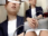 【再販】(電車対面）(顔出し)純白タイトミニワンピをお召しになって…パンストあんよをくぱぁ～っとひらいちゃう…ハイキャリアなOL奥さまを