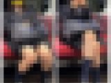 ミニスカで勃起寸前！脚を組むS級制服美女のエロ過ぎる対面ミニスカ生脚571