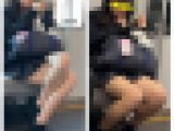 脚を組むS級制服美女のエロ過ぎる対面ミニスカ生脚578 part1