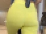 【再販】《４K・高画質》 No.734「令和の黒GAL！派手なニットパンツに黒Tで登場」