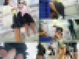 制服JKちゃんの気になるスカートの中を連続で覗く動画