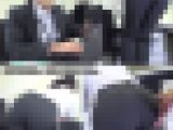 オフィスHしちゃうパンツスーツOL（1）ぴっちり尻パンティーライン観察、尻触りセクハラ