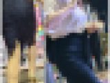 【275】夜の街にてアピールしまくるレーススカート美女！