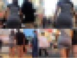 【デカ尻タイトワンピのJ◯ちゃん】スケベボディのデカ尻J◯ちゃんを粘着撮影。