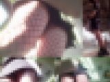 私服JKがイキって網タイツなんか履いてるから至近距離で舐め回す様に眺めてやった動画