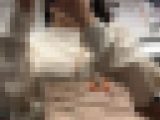 【下からの眺め50】清楚系のニット巨乳を下からじっくりと！