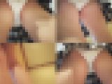 【再販】バイト終わりの制服J● パンチラ ローアングル＆緊張のスカートめくり