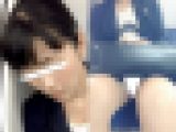 (電車対面）(顔出し）電車の心地良い揺れに合わせて…ぐったり…パンストあんよをくぱぁ～っとひらき続けちゃうOLお姉さんを観察して