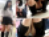 【再販】かわいい制服娘がM字開脚で白パンツモロ出し激撮りパンチラ動画