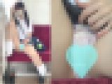 【再販】めちゃかわツインテールちゃんルーズソックス編、撮影バレ[Train][逆さ][顔出し][４K][特典あり]
