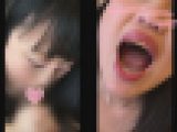 【再販】おっぱい大きめ 巨乳の女の子 部屋に連れ込んでフェラさせてみた スマホ撮影　《口内発射》