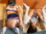 【アイドル志望】「そら」ちゃんが逆さまのまんまおっぱい女性器丸出しで激しい痙攣イキ